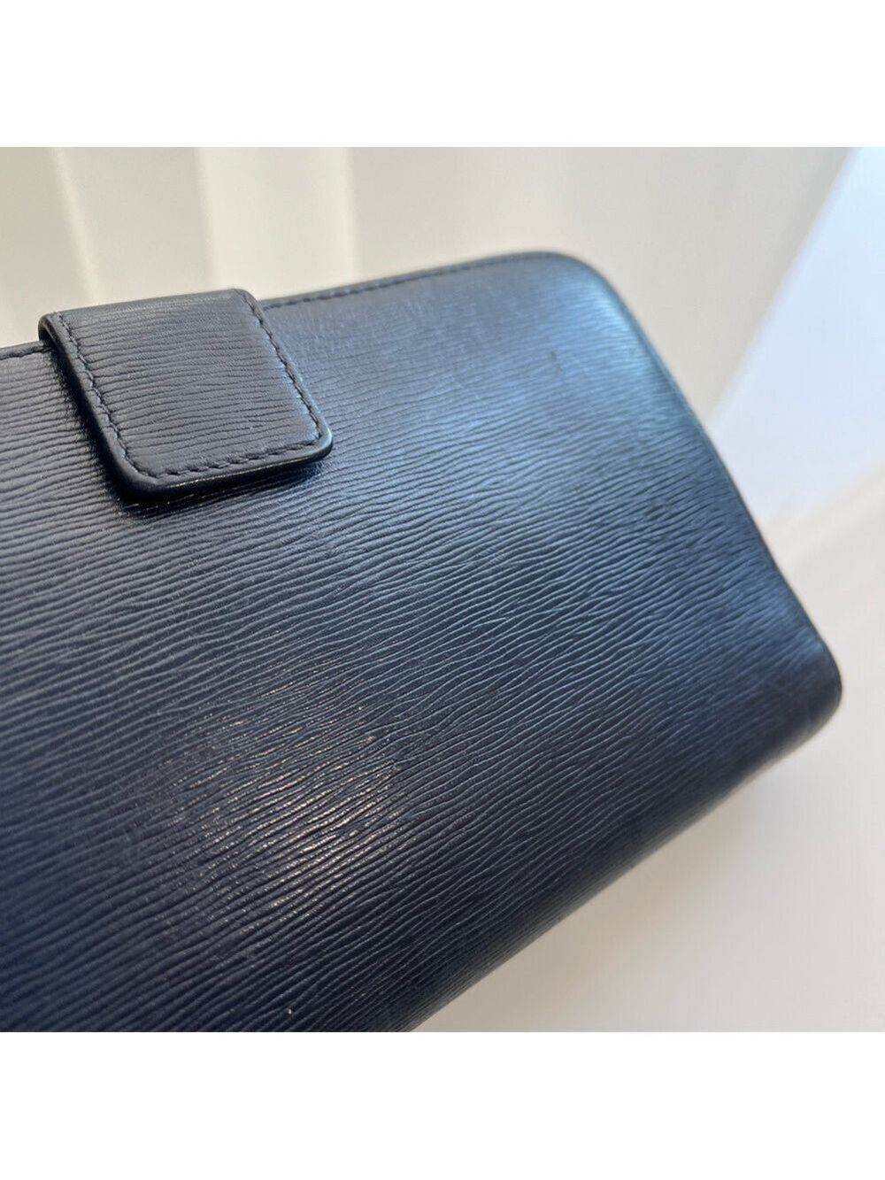 PRADA NAVY VITELLO MOVE WALLET - Picture 10 of 11